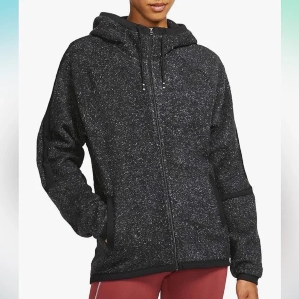 Nike Womens Therma Fleece Black Full Zip Cozy Hooded NWT Jacket- Size XS - NWT